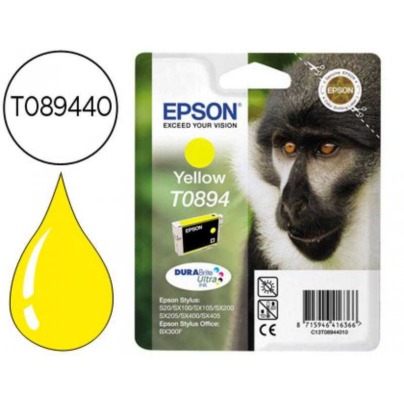 Ink-jet epson t0894 amarillo stylus s20 / sx-100 / sx-110