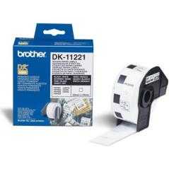 Etiqueta brother dk-11221 23x23 mm 1000 etq para impresoras ql