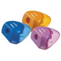 Sacapuntas plástico 1 uso ergonomico iglu colores surtidos