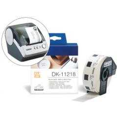 Etiqueta brother dk11218 para impresoras ql-circulares 24 mm -1000 etiquetas-