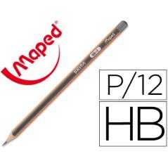 Lápices de grafito hb blackpeps maped