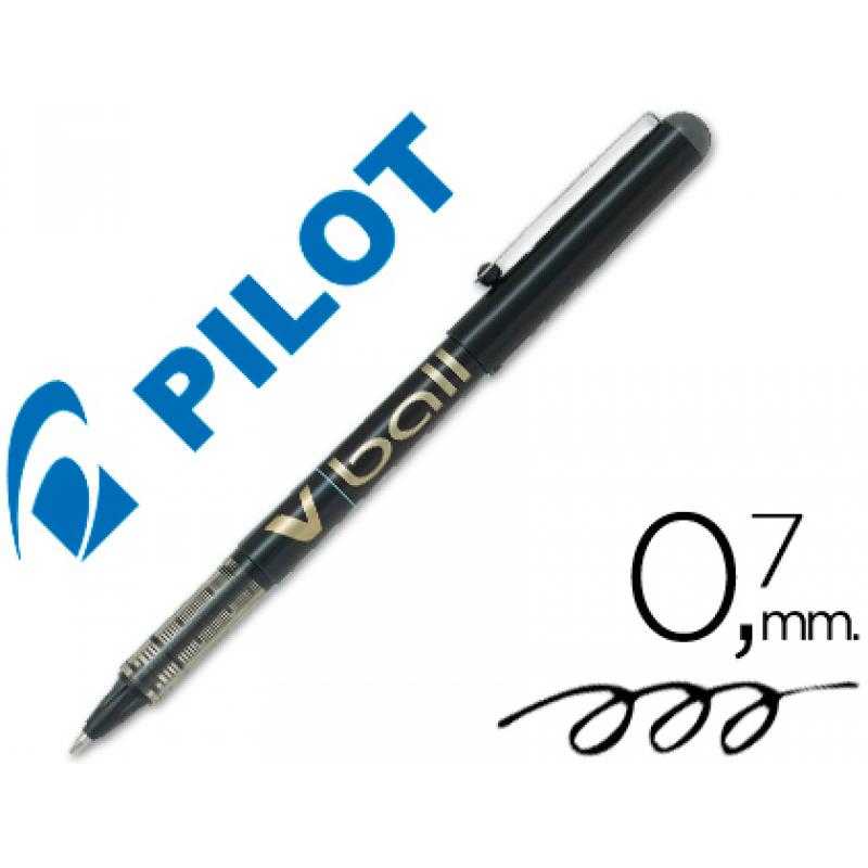 Rotulador pilot roller v-ball negro 0.7 mm