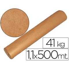 Papel kraft marron 1,10 mt x 500 mts especial para embalaje