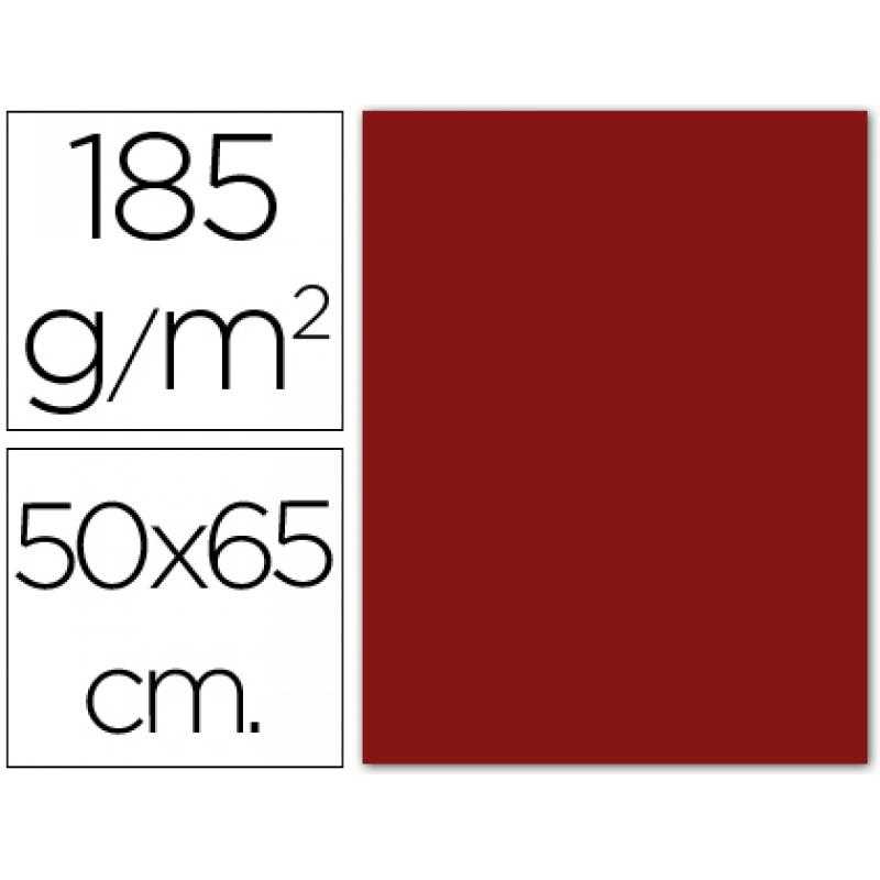 Cartulina guarro granate -50x65 cm -185 gr