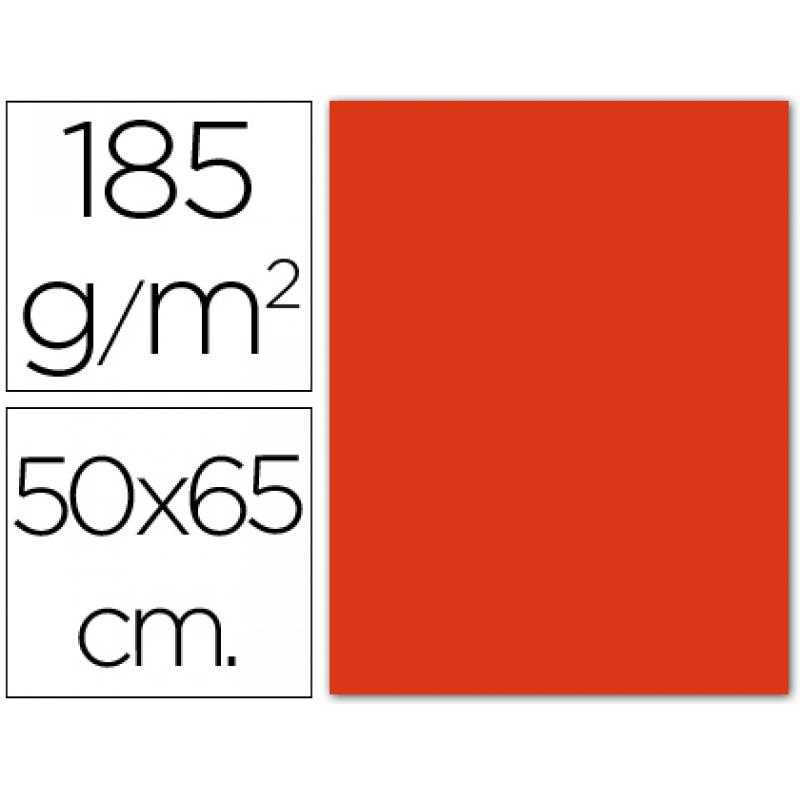 Cartulina guarro tomate 50x65 cm -185 gr