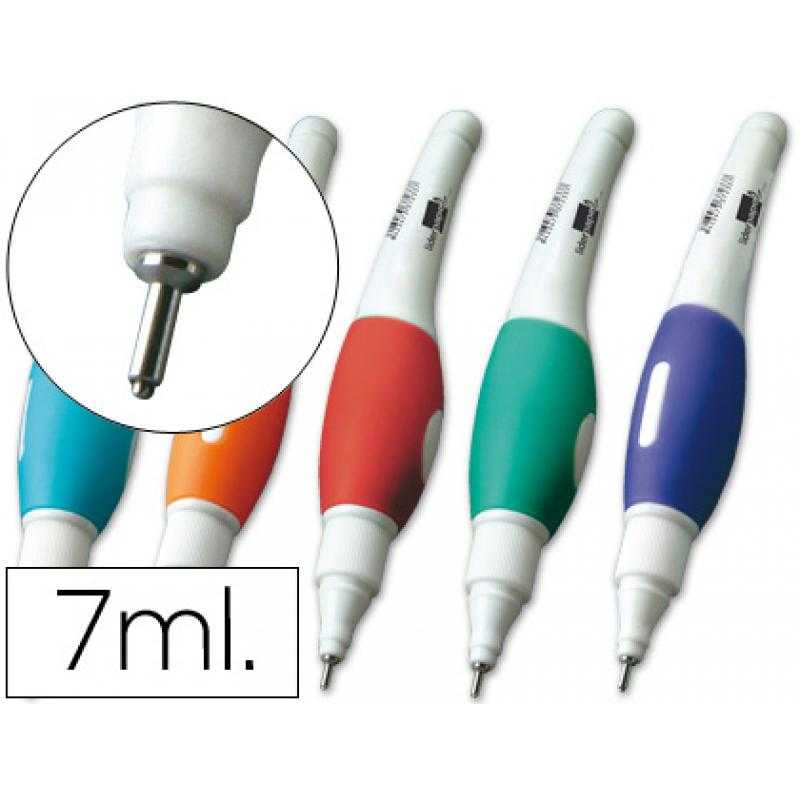 Corrector liderpapel lápiz roller -punta metálica de 1.6 mm capacidad 7 ml -en blister