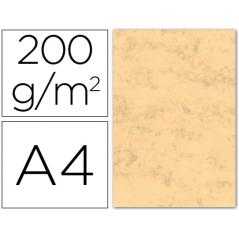 Cartulina marmoleada din a4 200 gr. ocre paquete de 100 h