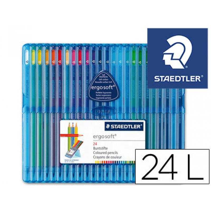 Lápices de colores staedtler ergosoft estuche 24 colores