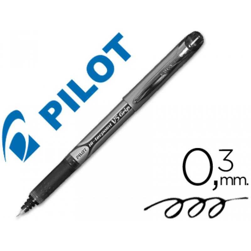 Rotulador pilot punta aguja v-5 grip negro 0.5 mm