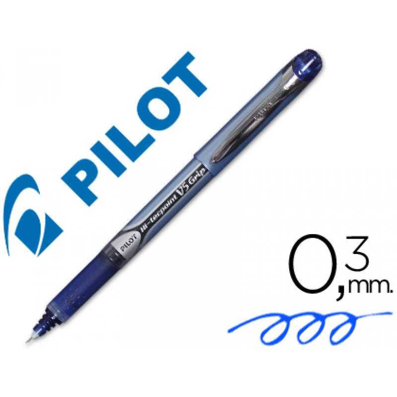 Rotulador pilot punta aguja v-5 grip azul 0.5 mm