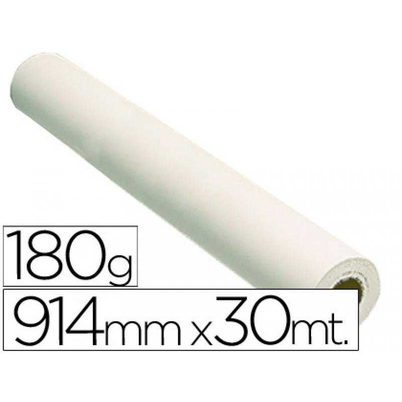 Papel reprografía glossy 180 grs. para plotter papel fotografico brillo 914x30 mts. 2880 dpi