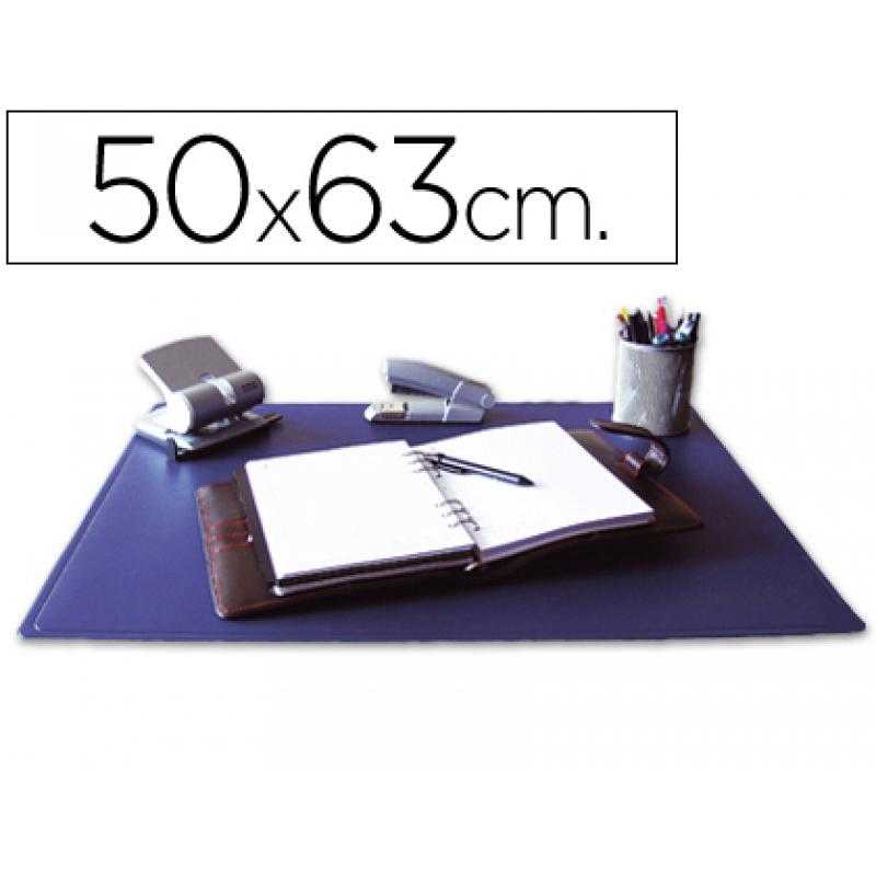 Vade sobremesa q-connect azul 50x63 cm
