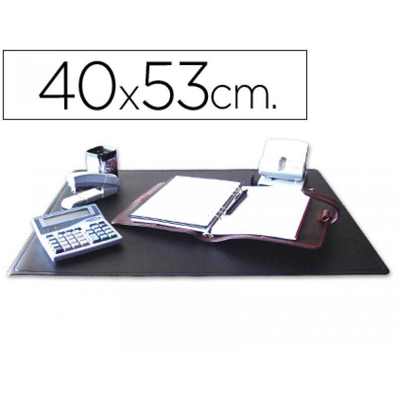 Vade sobremesa q-connect negro 40x53 cm