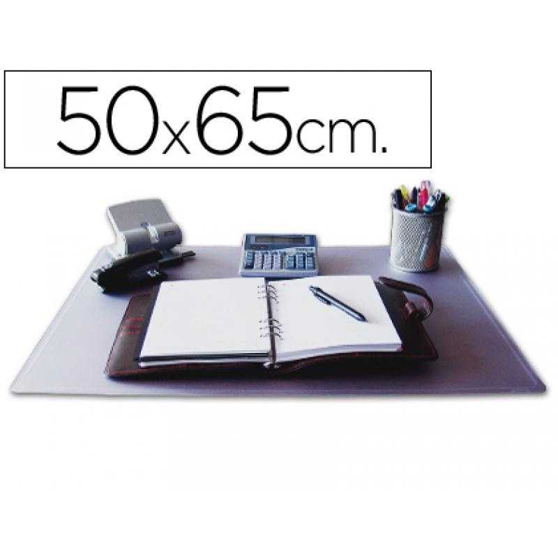 Vade sobremesa q-connect transparente 50x65 cm