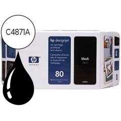 Ink-jet hp designjet 1000 seri es/1000 plus series/1050c/1050cm n.80 negro 175ml.