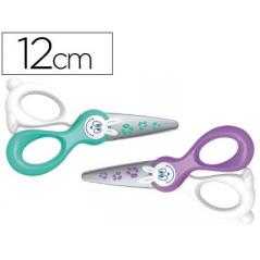 Tijera escolar maped kidi-cut 12 cm especial para infantil corta solo papel y cartón