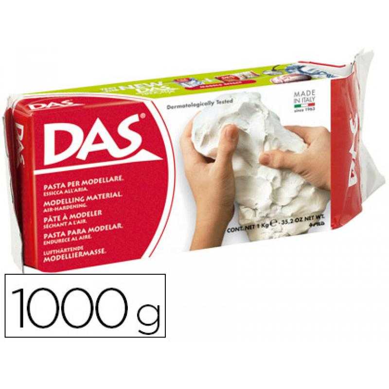 Pasta das blanca para modelar seca sin coccion 1000 gr
