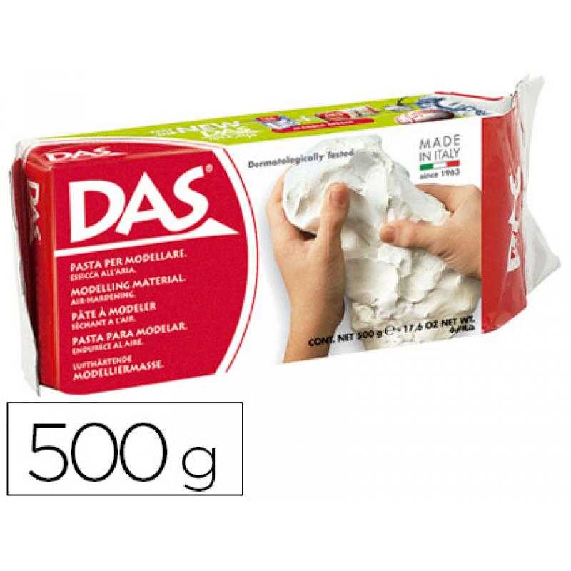 Pasta das blanca para modelar seca sin coccion 500 gr