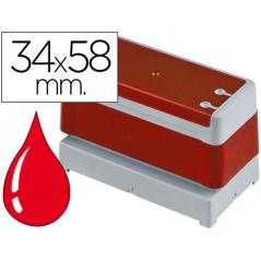Sello automático brother 34 mm x 58 mm rojo