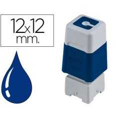 Sello automático brother 12 mm x 12 mm azul