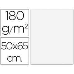 Cartulina guarro extra blanca 50x65 cm 180 gr -unidad