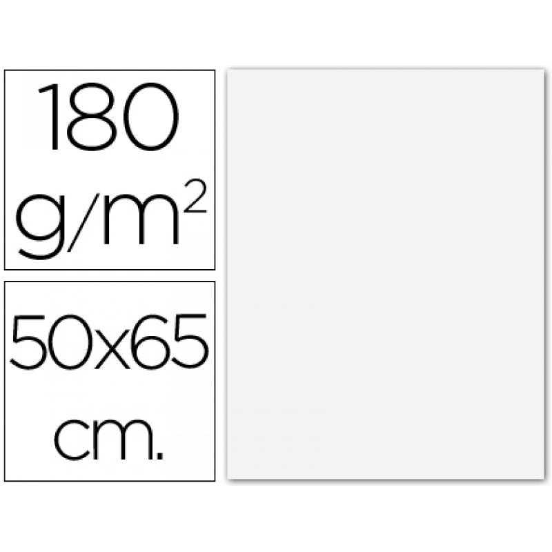 Cartulina guarro extra blanca 50x65 cm 180 gr -unidad
