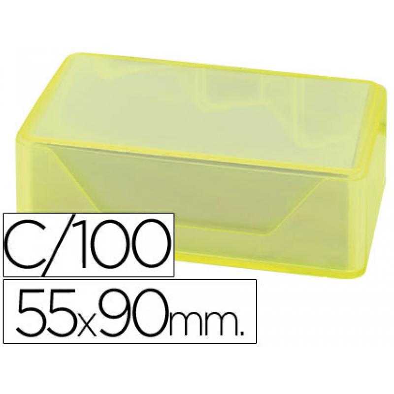 Tarjetas de visitas liderpapel 90x55mm blanca 250g/m2 caja de 100