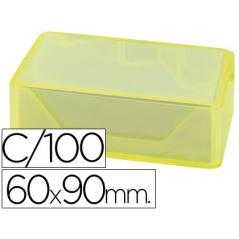 Tarjetas de visitas liderpapel 90x60mm blanca 250g/m2 caja de 100