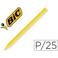 Lápices plastidecor unicolor amarillo-04 caja con 25 lápices