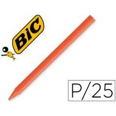 Lápices plastidecor unicolor naranja-12 caja con 25 lápices