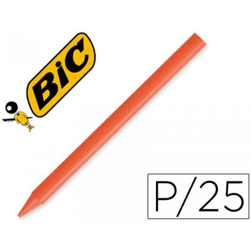 Lápices plastidecor unicolor naranja-12 caja con 25 lápices