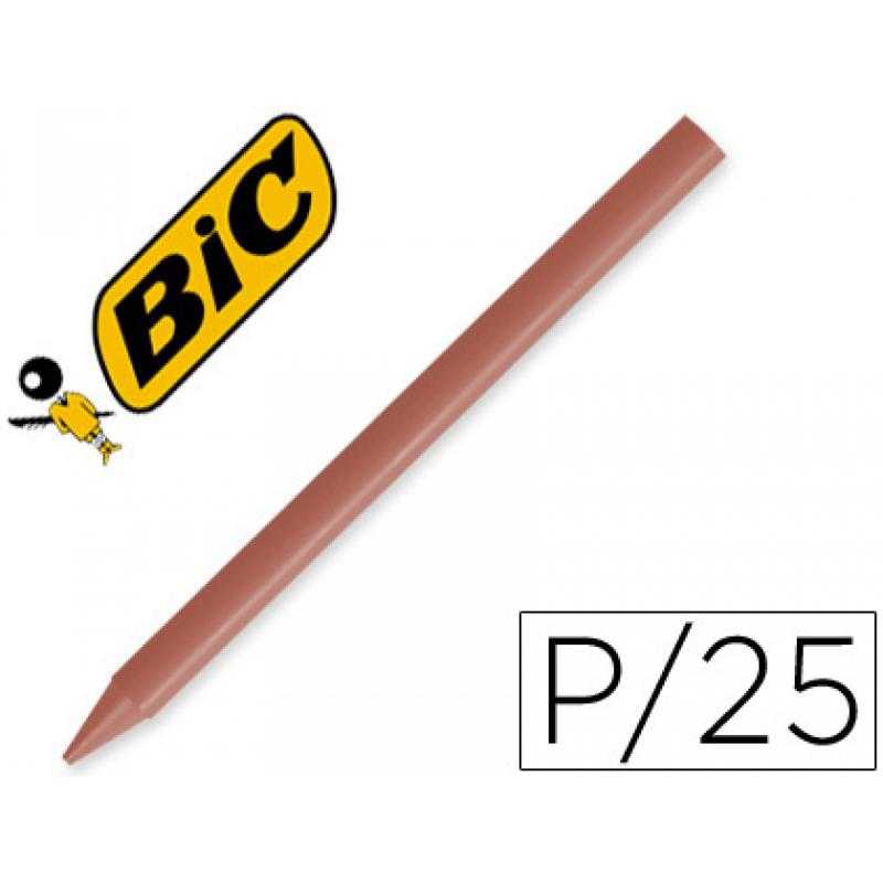 Lápices plastidecor unicolor marron-07 caja con 25 lápices