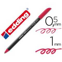 Rotulador edding punta fibra 1200 carmín n. 19 -punta redonda 0.5 mm