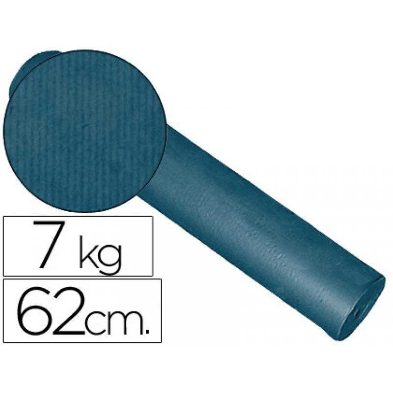 Papel fantasía kraft liso kfc -bobina 62 cm -7 kg -color cobalto