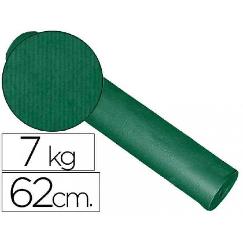 Papel fantasía kraft liso kfc -bobina 62 cm -7 kg -color verde