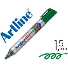 Rotulador artline marcador permanente 107 verde -punta redonda