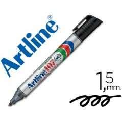 Rotulador artline marcador permanente 107 negro -punta redonda