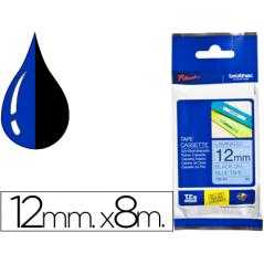 Cinta brother tze-531 azul-negro 12mm longitud 8 mt