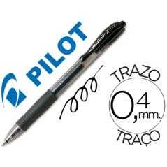 Bolígrafo pilot g-2 negro tinta gel -retráctil -sujecion de caucho