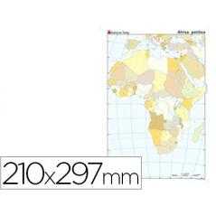Mapa mudo color din a4 africa -politico