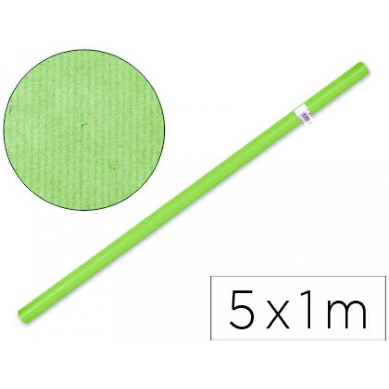 Papel kraft liderpapel verde -rollo 5x1 mt