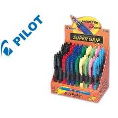 Bolígrafo pilot super grip -expositor de 60 unidades