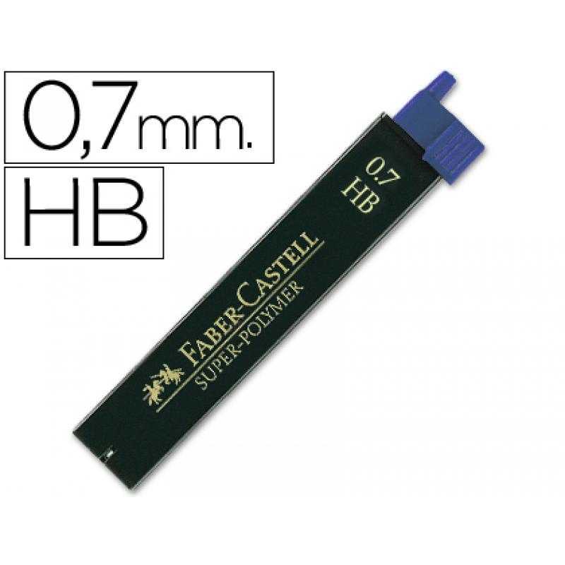 Minas faber grafito 9067 0,7 mm hb -estuche de 12 minas