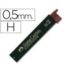 Minas faber grafito 9065 0,5 mm h -estuche de 12 minas