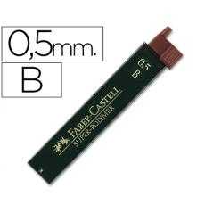 Minas faber grafito 9065 0,5 mm b -estuche de 12 minas