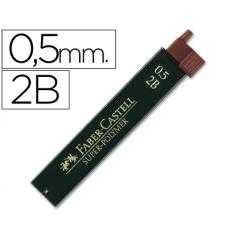 Minas faber grafito 9065 0,5 mm 2b -estuche de 12 minas