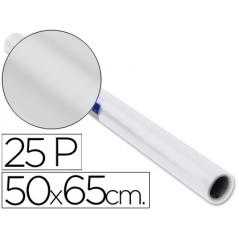 Papel charol rollo blanco -25 hojas de 50x65 cm