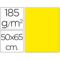 Cartulina guarro amarillo canario 50x65 cm 185 gr