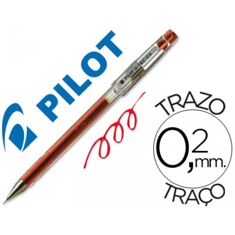 Bolígrafo pilot punta aguja g-tec-c4 rojo
