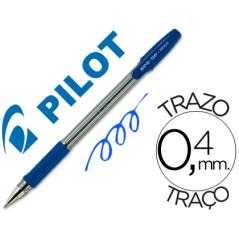 Bolígrafo pilot bps-gp azul -sujecion de caucho -tinta base de aceite -con capuchón